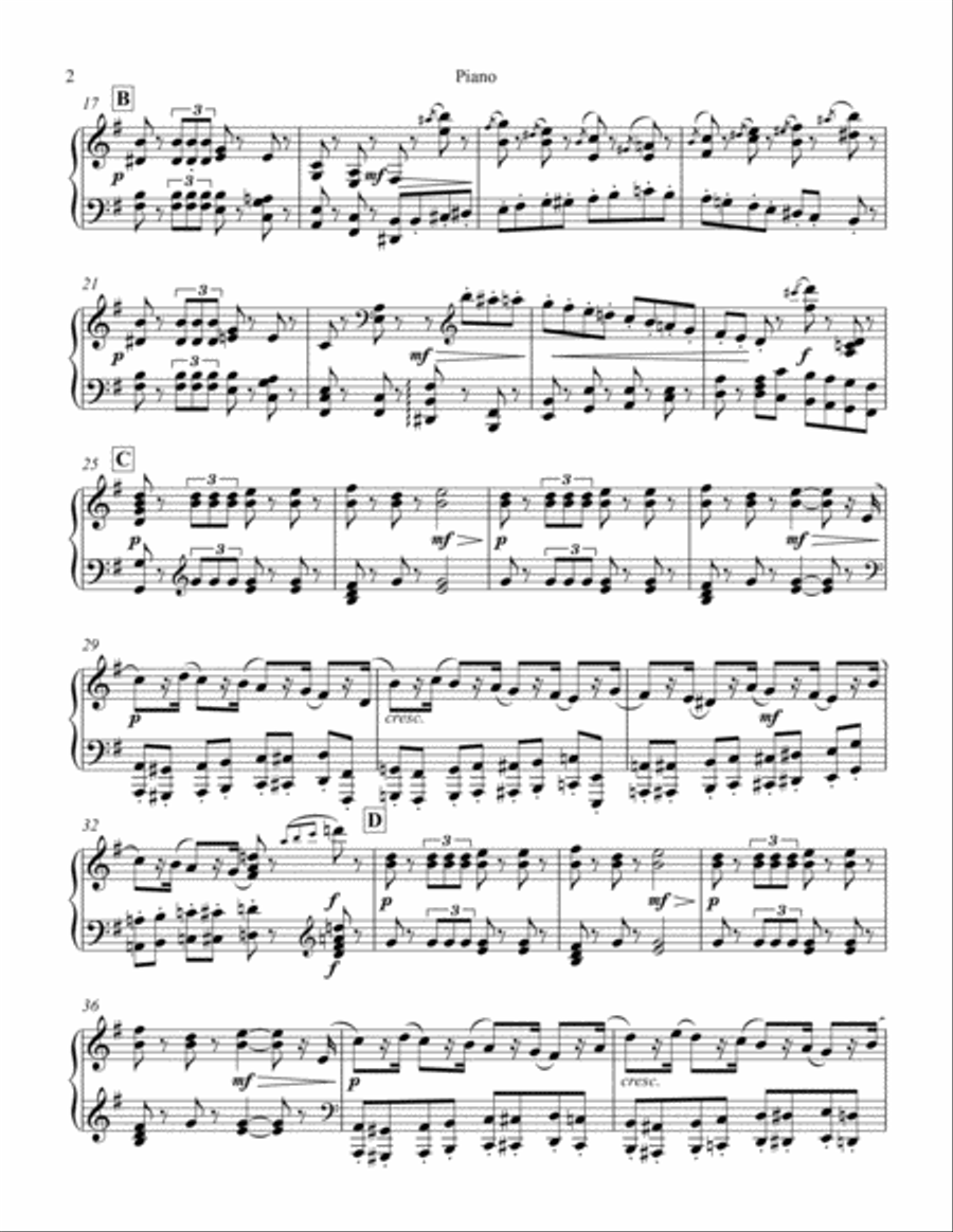 Nutcracker Ballet - March for Strings and Piano - Set of 6 Parts Piano Quintet scores gallery preview page 2
