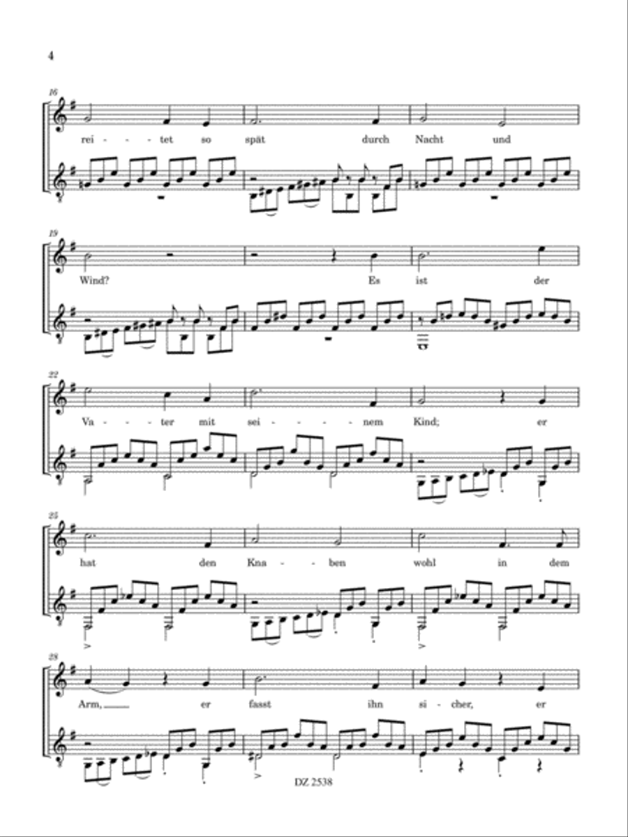 Erlkönig Classical Guitar scores gallery preview page 4