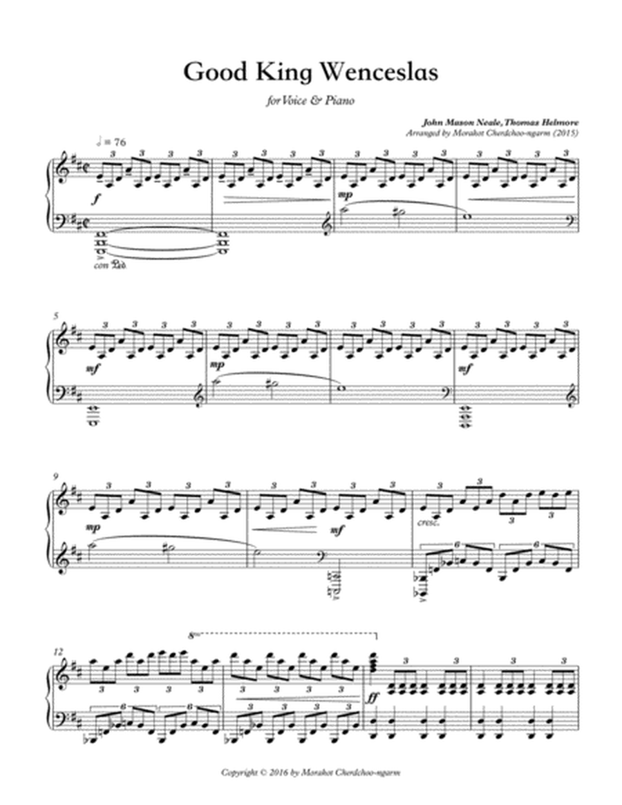 Good King Wenceslas for Voice & Piano image number null