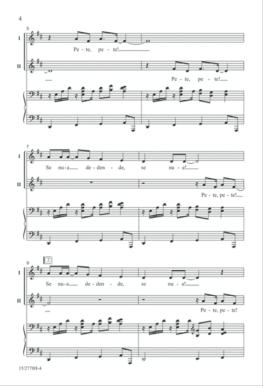 Pete, Pete! 2-Part scores gallery preview page 5
