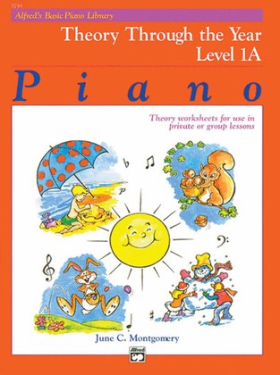 Book cover for Alfred's Basic Piano Library Theory Through the Year