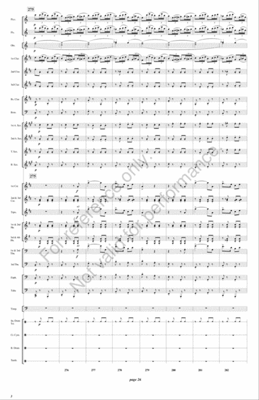 Fatinitza Concert Band scores gallery preview page 27