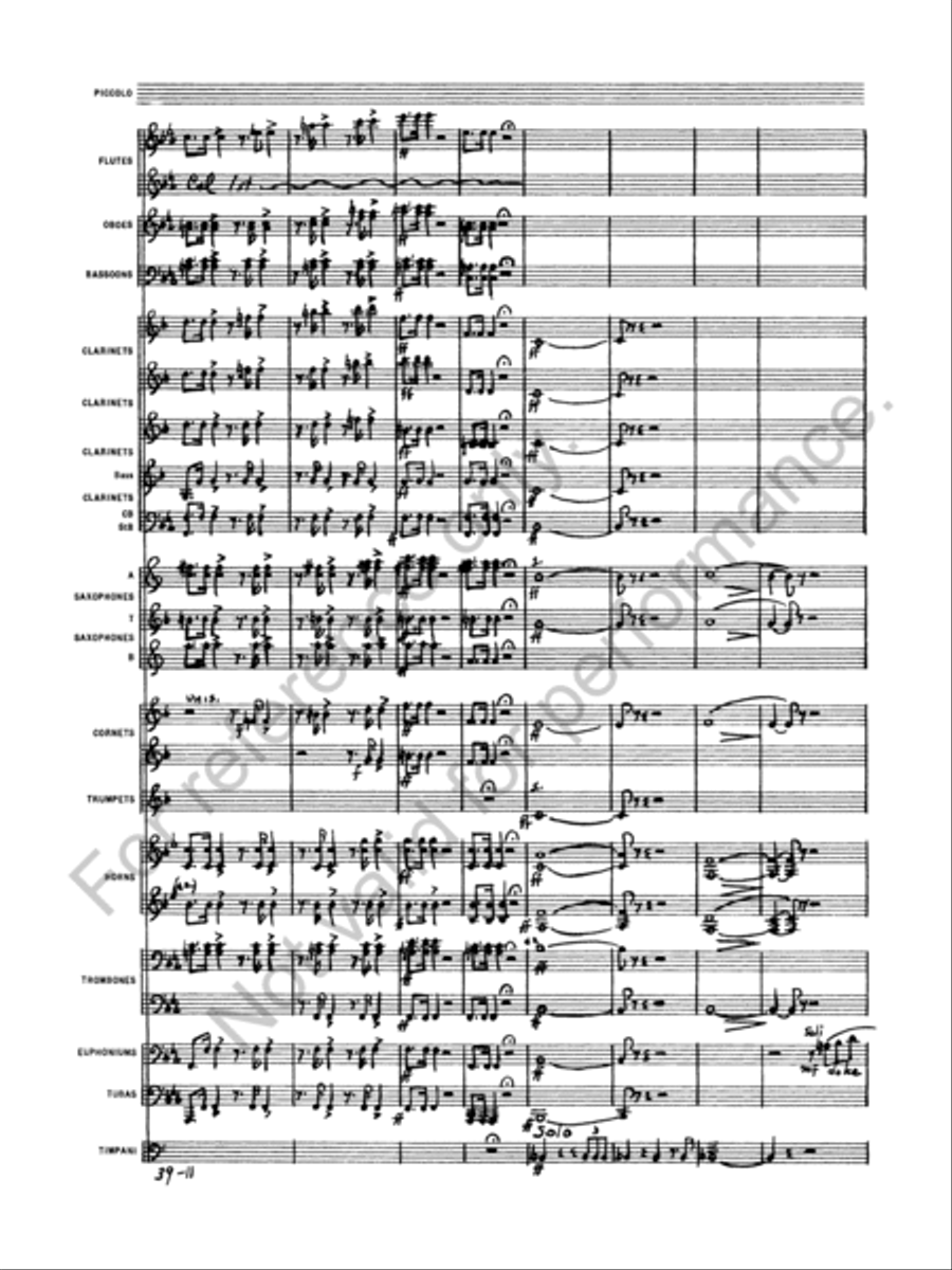 Euryanthe Concert Band scores gallery preview page 13