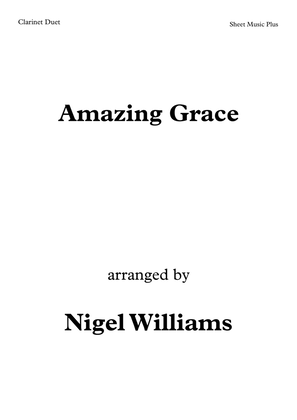Book cover for Amazing Grace, for Clarinet Duet