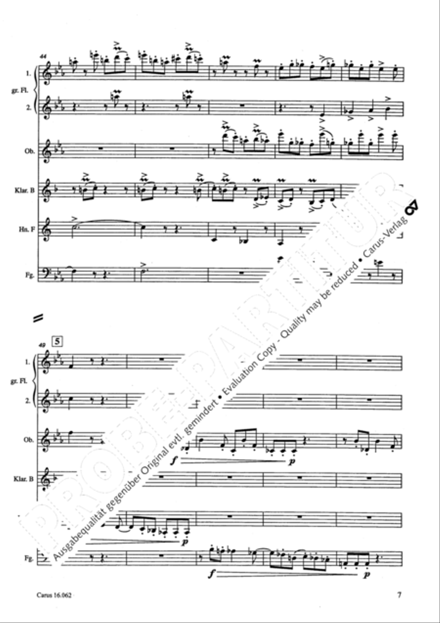 Musik fur sechs Blaser Musik fur sechs Blaser Bassoon scores gallery preview page 10
