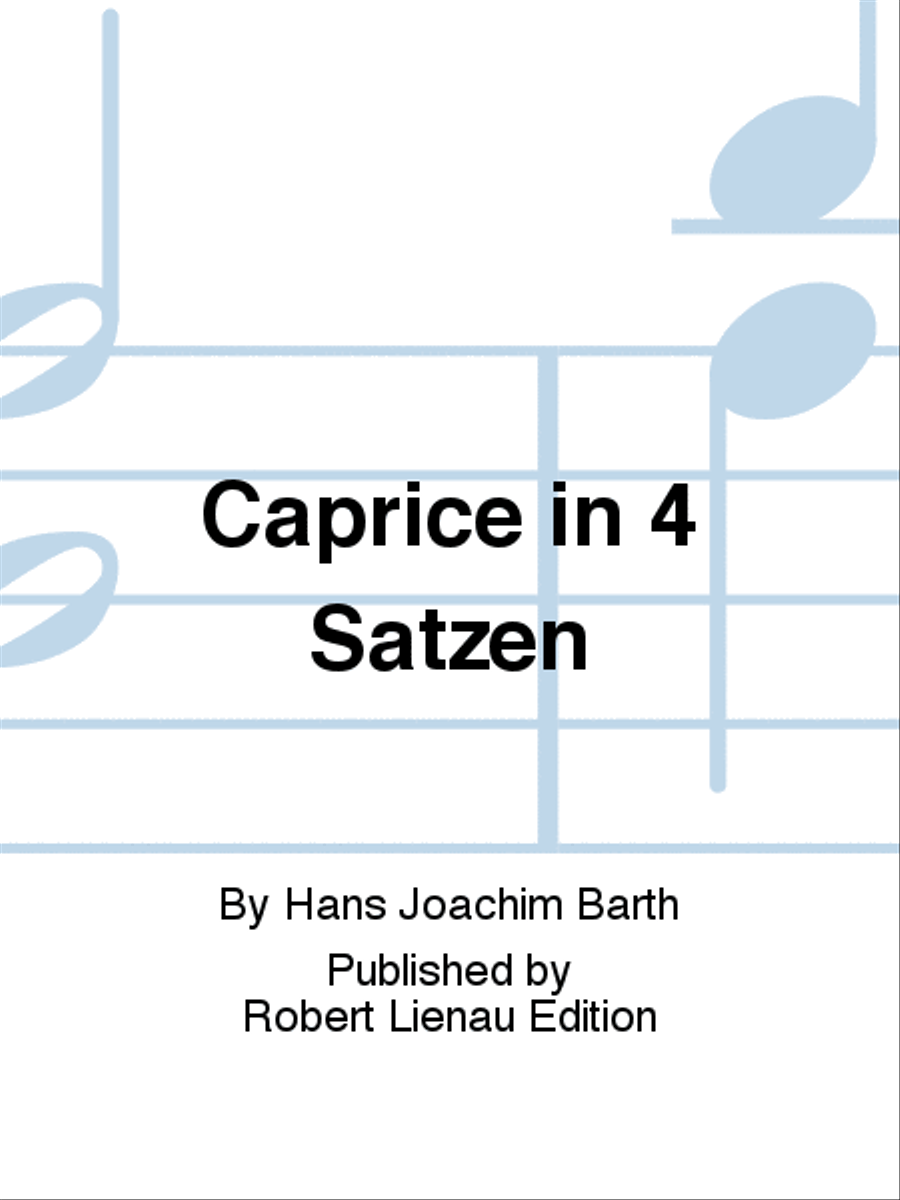 Caprice in 4 Sätzen Flute Solo scores gallery preview page 1