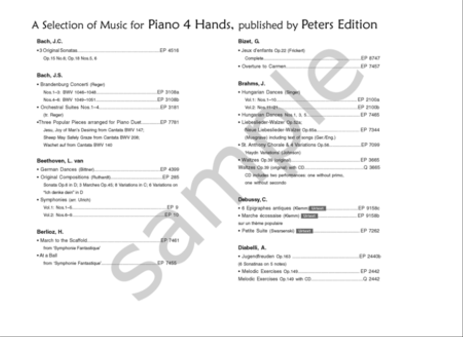 Three Popular Piano Duets Piano Duet scores gallery preview page 7
