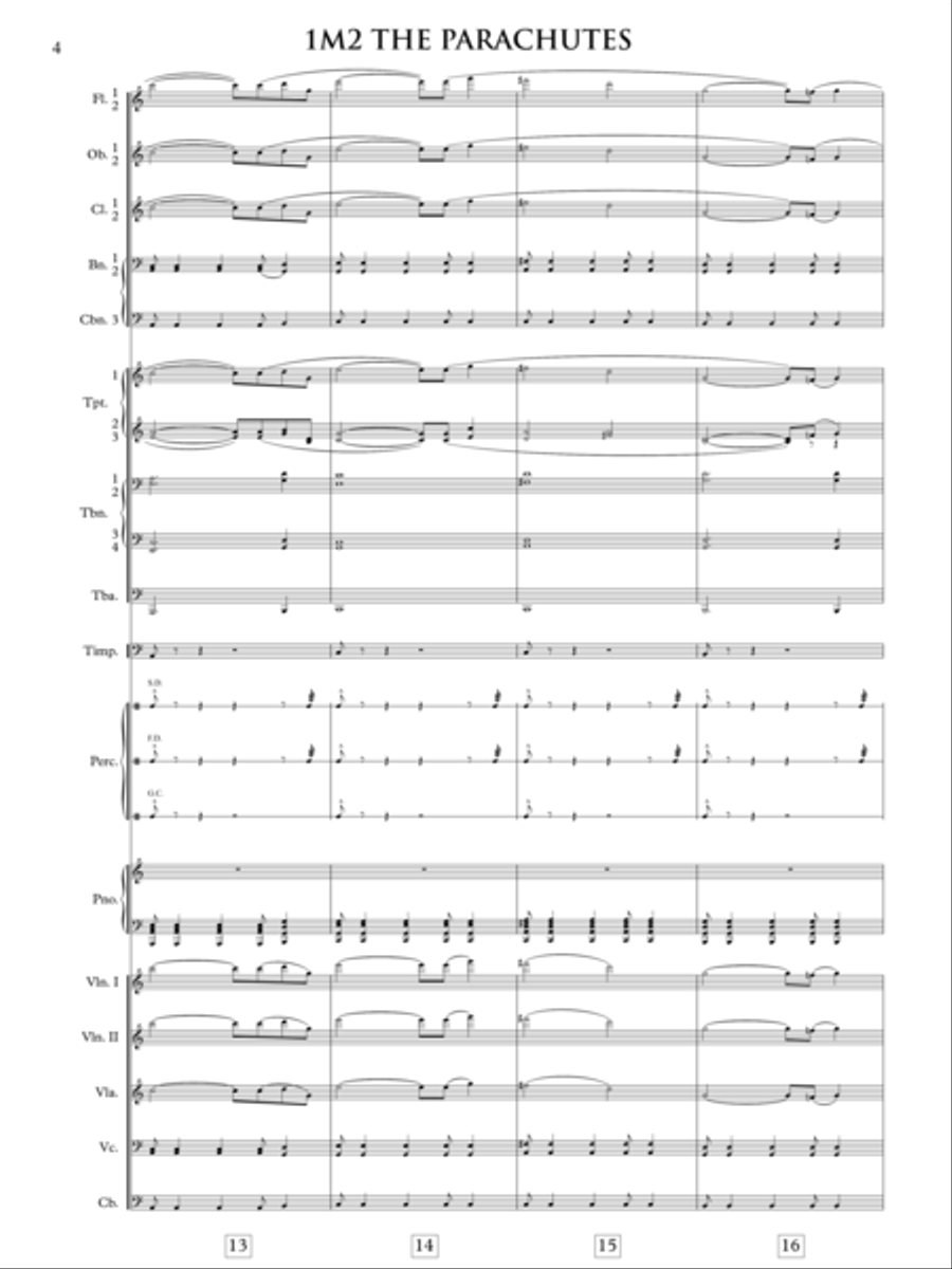 The Parachutes - Score Only Full Orchestra scores gallery preview page 6