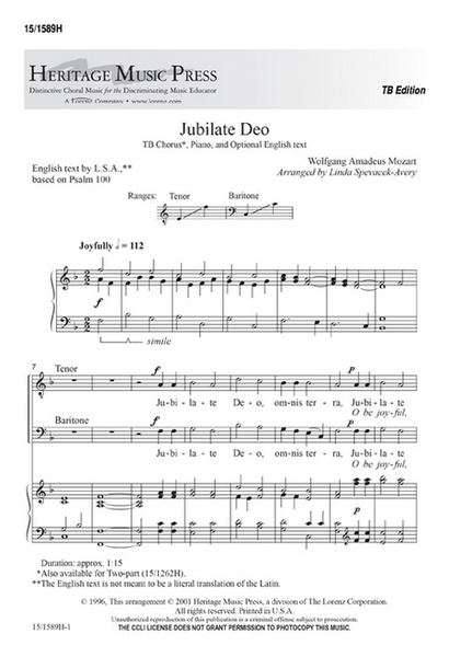 Jubilate Deo image number null