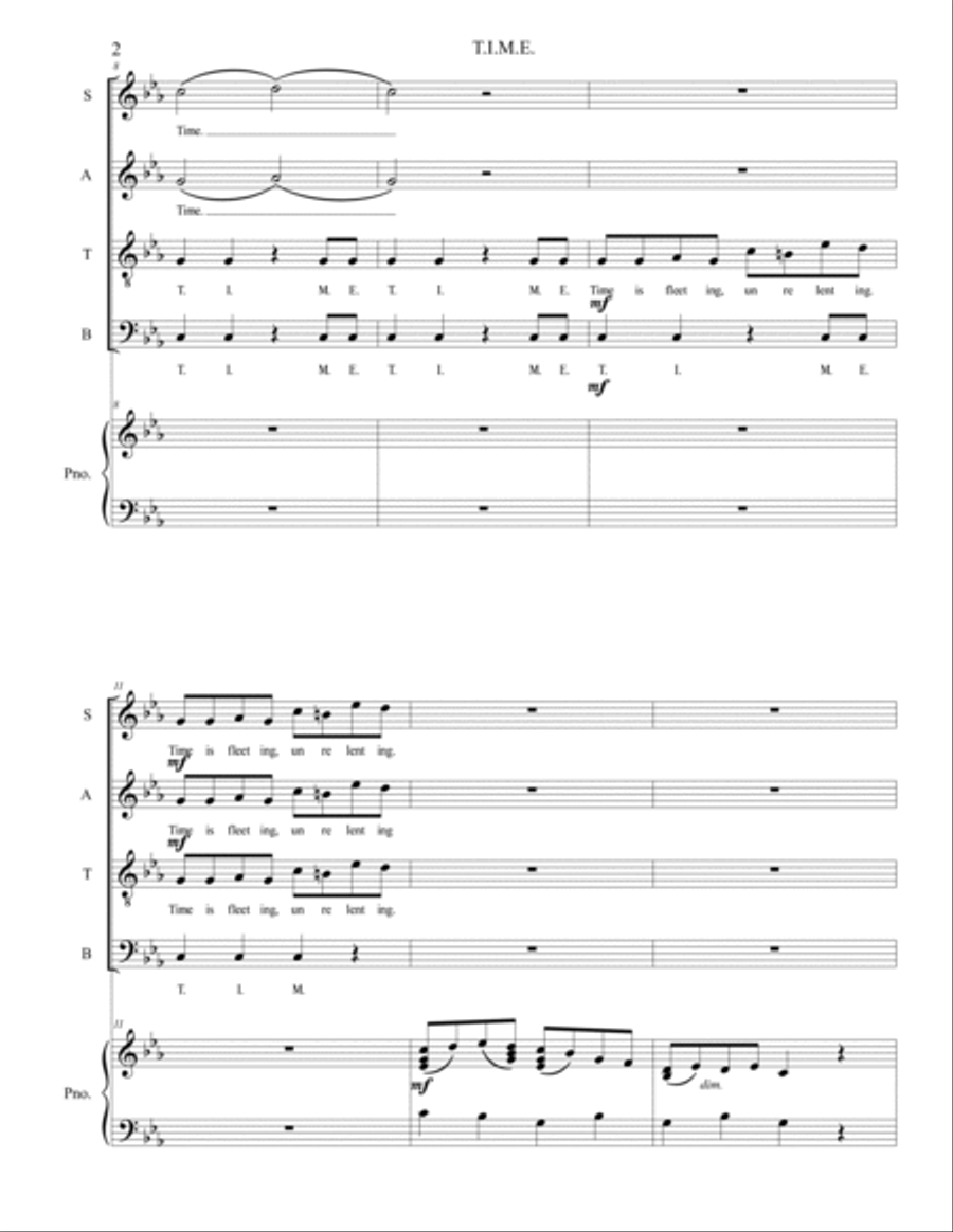 T.I.M.E. 4-Part scores gallery preview page 5