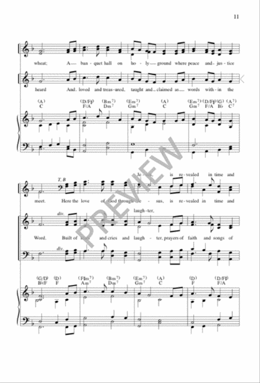 All Are Welcome 4-Part scores gallery preview page 11