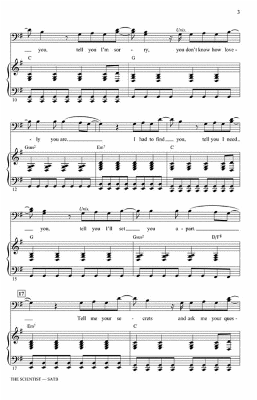 The Scientist The Scientist 4-Part scores gallery preview page 3