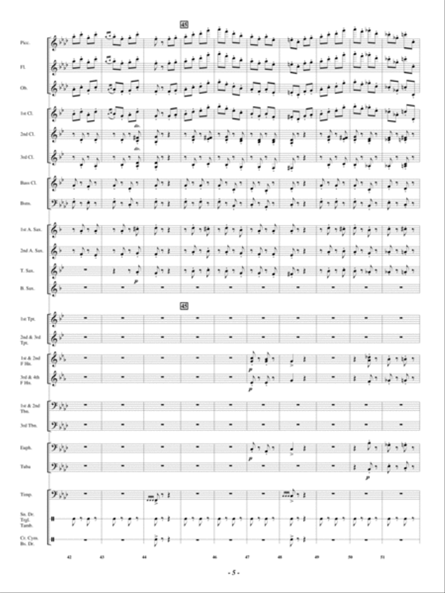 Danza Brilliante Concert Band scores gallery preview page 6