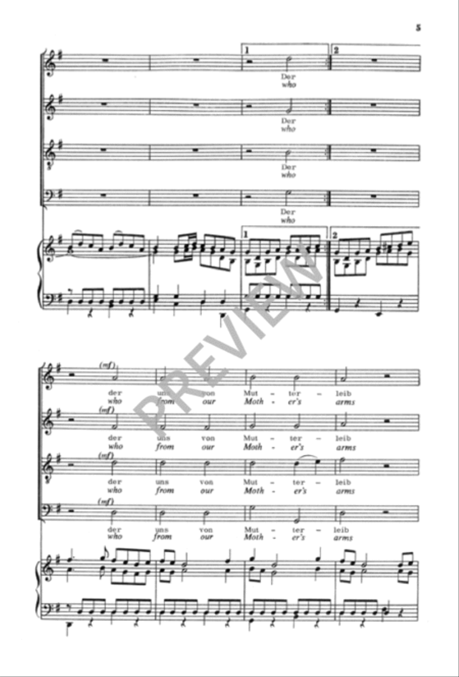 Now Thank We All Our God Now Thank We All Our God 4-Part scores gallery preview page 6