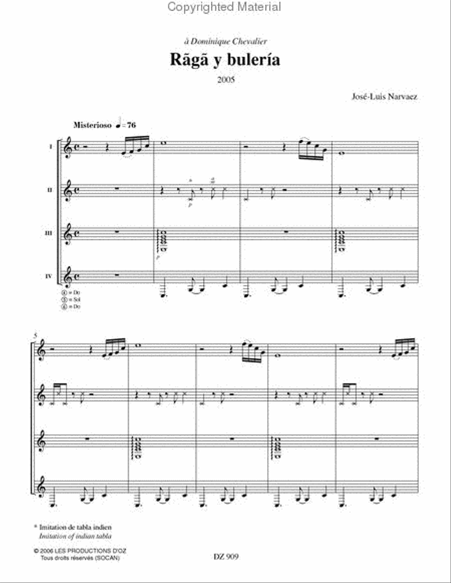 Rãgã y bulería Guitar Ensemble scores gallery preview page 2
