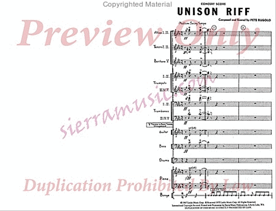 Unison Riff Unison Choir scores gallery preview page 2