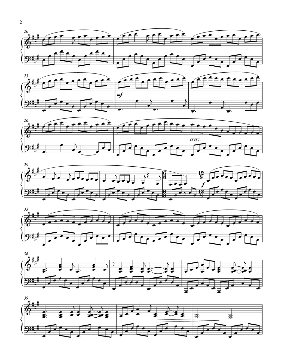 I Give Up Piano Solo scores gallery preview page 2