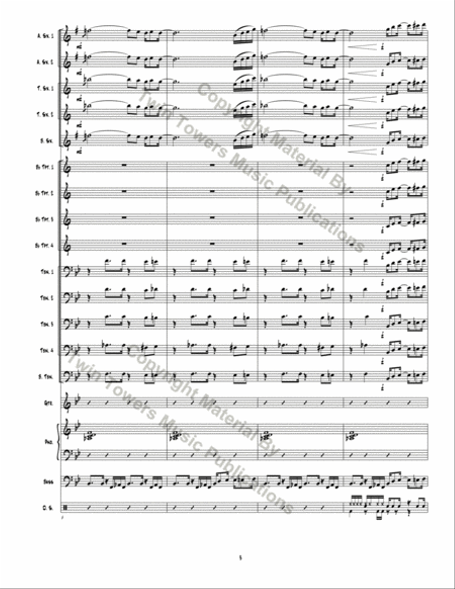 Daddy's House Party Jazz Ensemble scores gallery preview page 4
