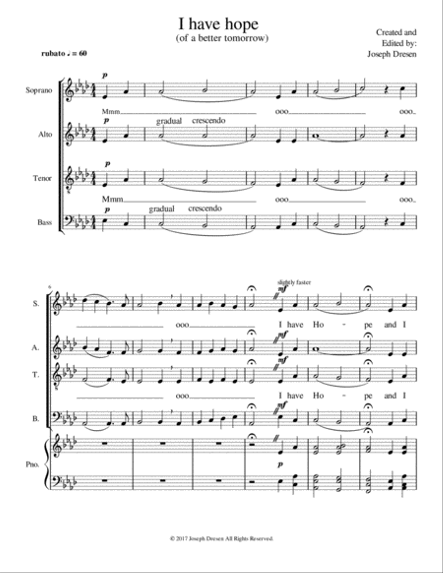I Have Hope 4-Part scores gallery preview page 2