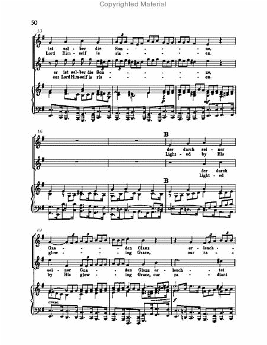 Christ lag in Todsbanden, BWV 4 Choir scores gallery preview page 50