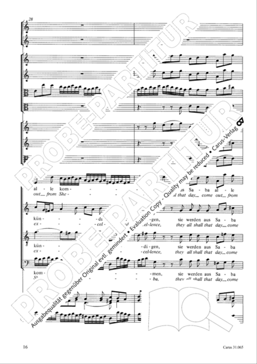 They all shall day come out from Sheba (Sie werden aus Saba alle kommen) TB scores gallery preview page 17