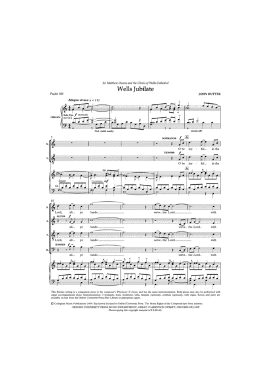 Wells Jubilate 4-Part scores gallery preview page 2