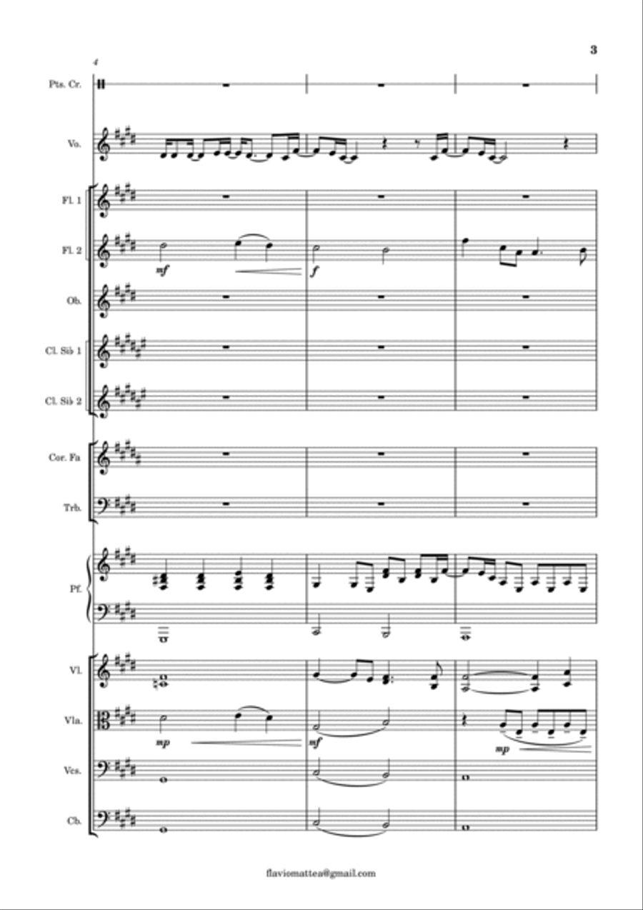 Talking To The Moon - Score Only String Orchestra scores gallery preview page 3