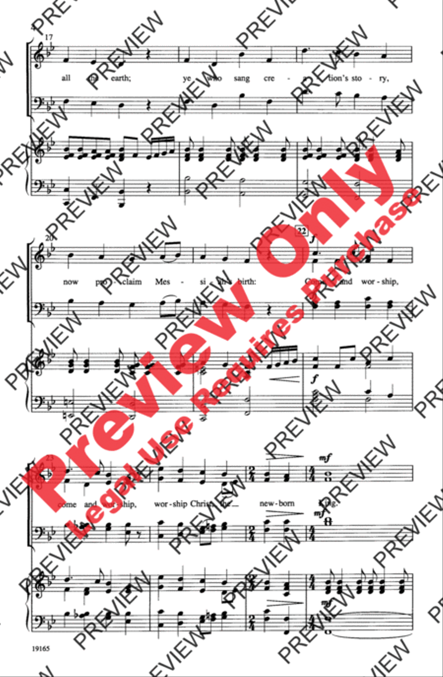 The Newborn King The Newborn King 4-Part scores gallery preview page 4