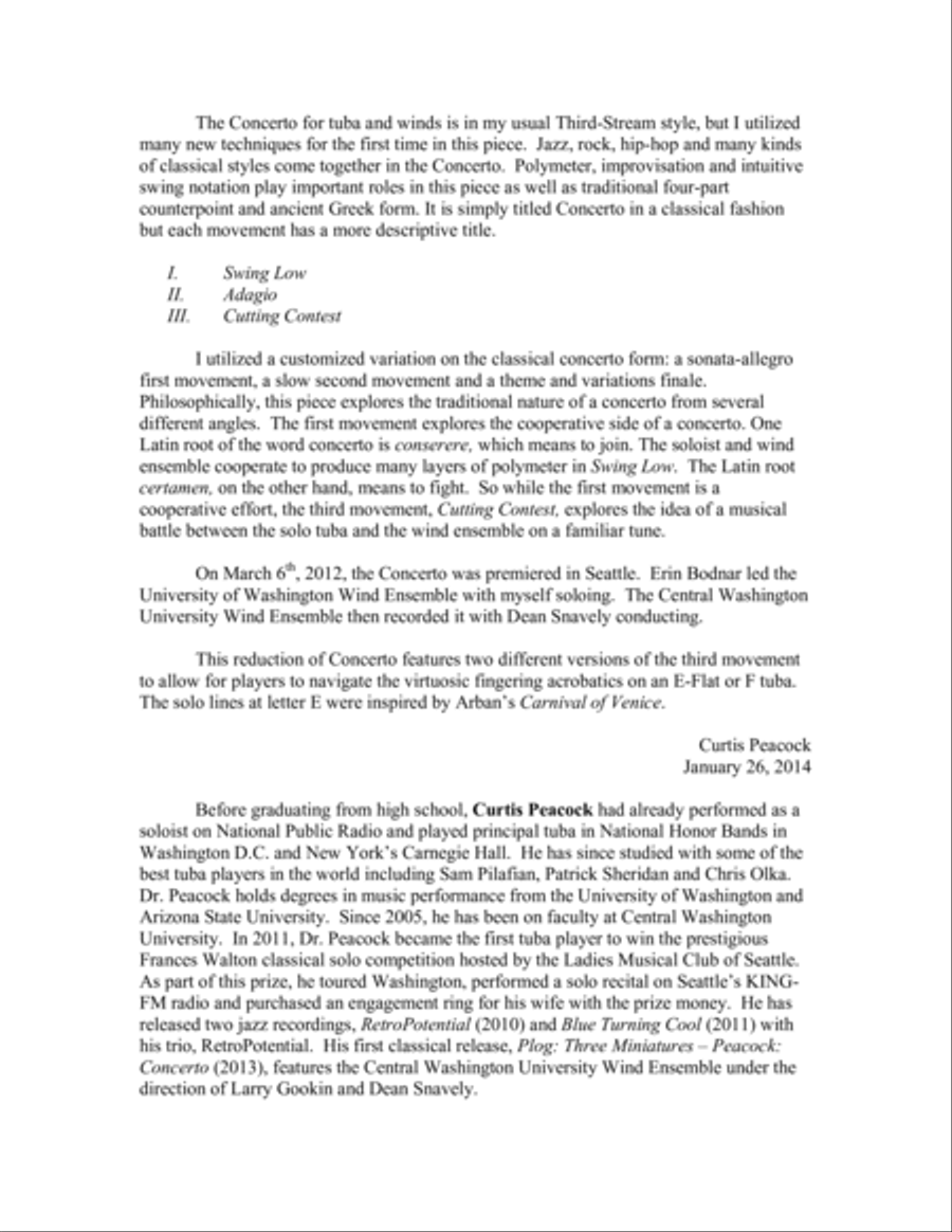 Concerto Concerto Tuba scores gallery preview page 3
