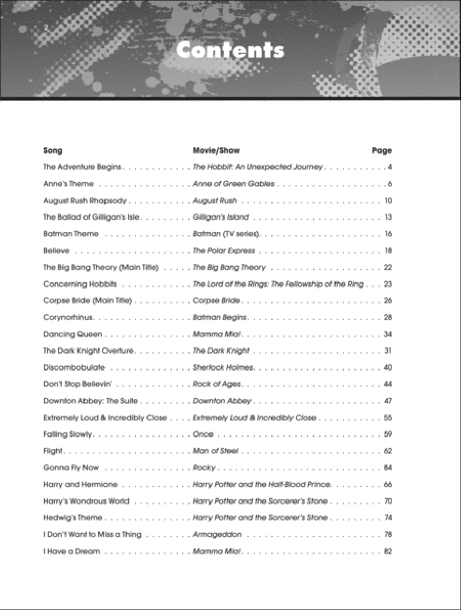The Giant Book of Movie & TV Sheet Music Easy Piano scores gallery preview page 3