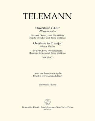 Book cover for Ouverture C major TWV 55:C3 'Wassermusik'