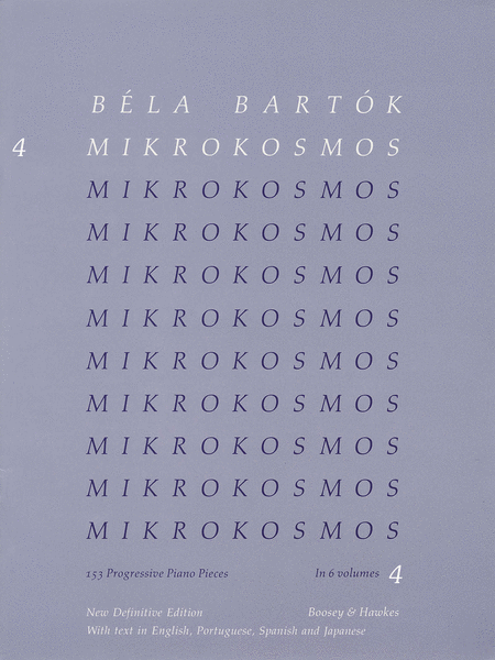 Bela Bartok: Mikrokosmos - Volume 4 (Blue)