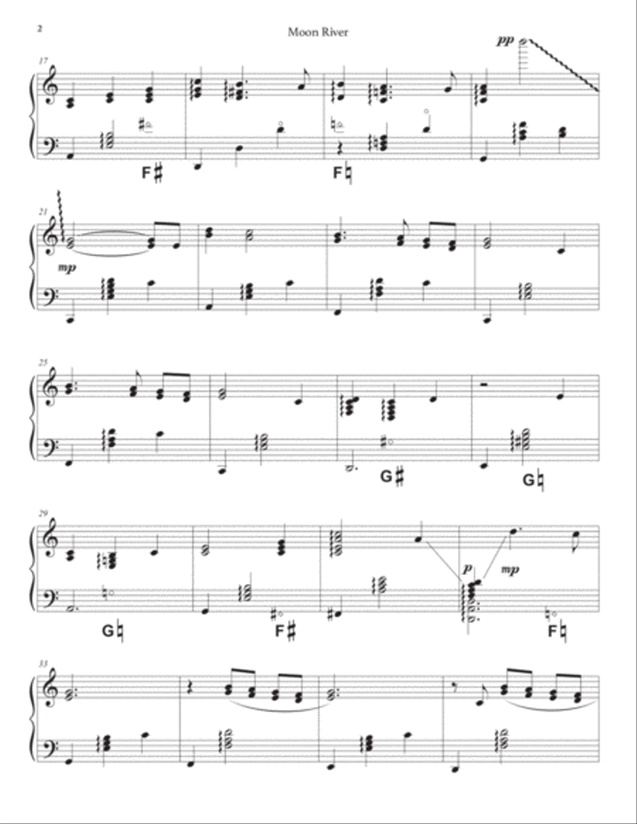 Moon River Harp scores gallery preview page 2