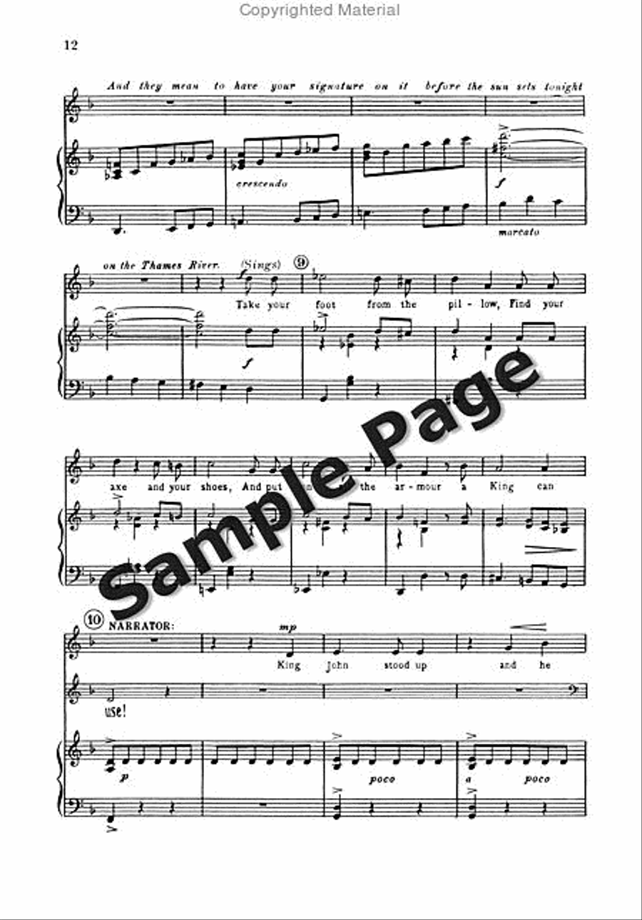 Ballad of Magna Carta 4-Part scores gallery preview page 13