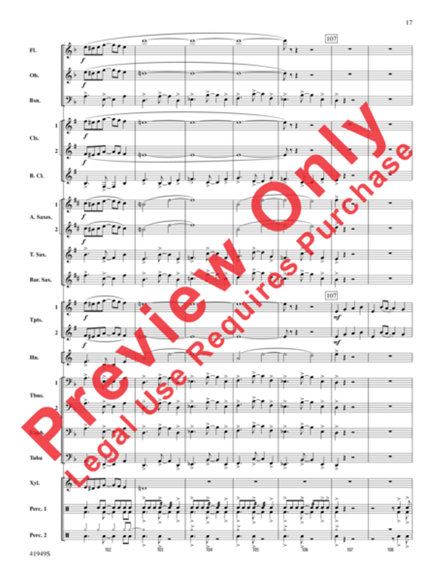 Camino del Sol Concert Band scores gallery preview page 18