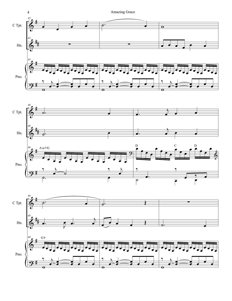 Amazing Grace (with 