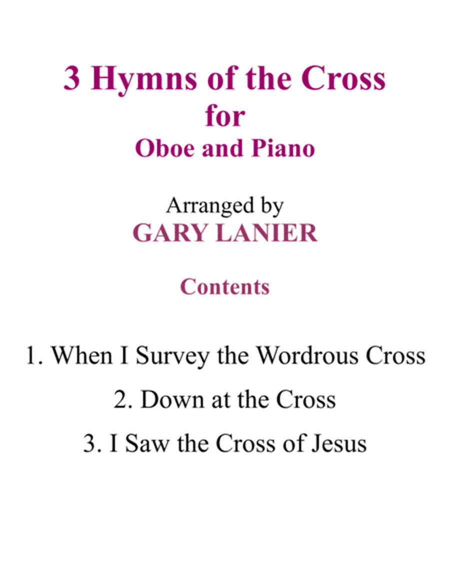 Gary Lanier: 3 HYMNS of THE CROSS (Duets for Oboe & Piano) image number null
