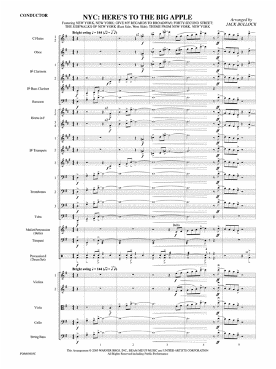 NYC: Here's to the Big Apple Full Orchestra scores gallery preview page 2