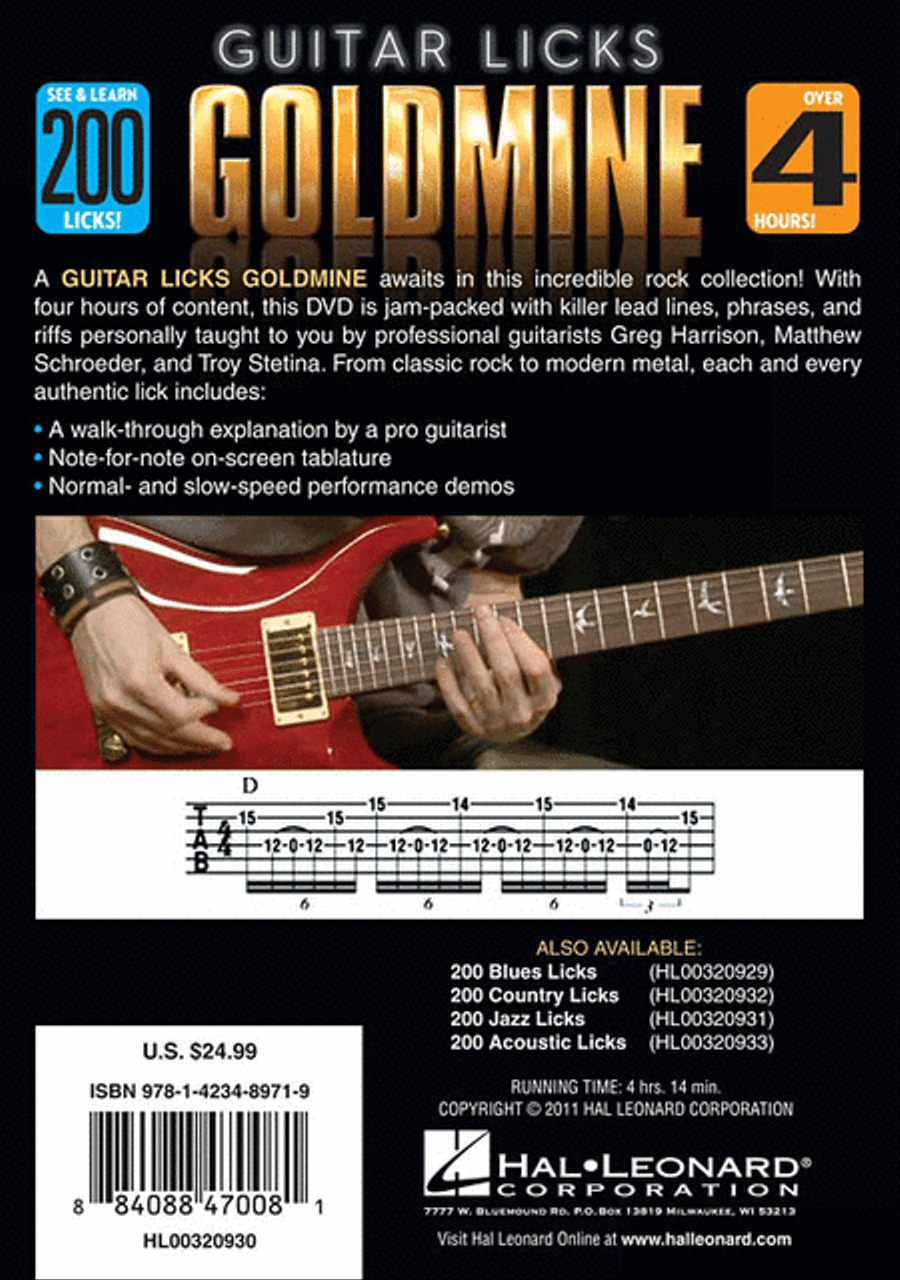 200 Rock Licks Guitar Tablature scores gallery preview page 2