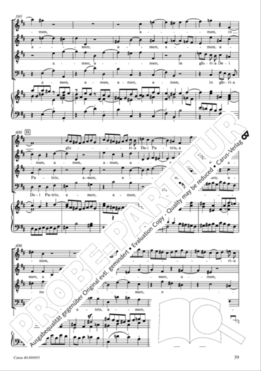 Missa solemnis Missa solemnis 4-Part scores gallery preview page 40