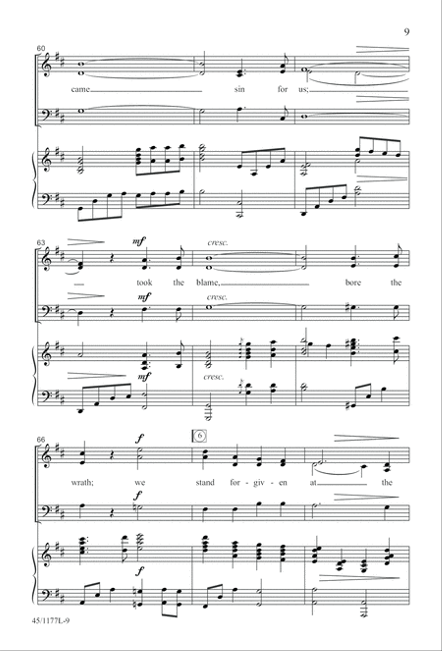 5 Getty Anthems for about 10 Singers 4-Part scores gallery preview page 10