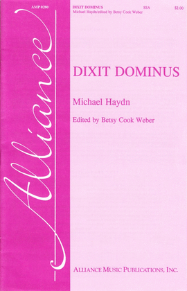 Book cover for Dixit Dominus