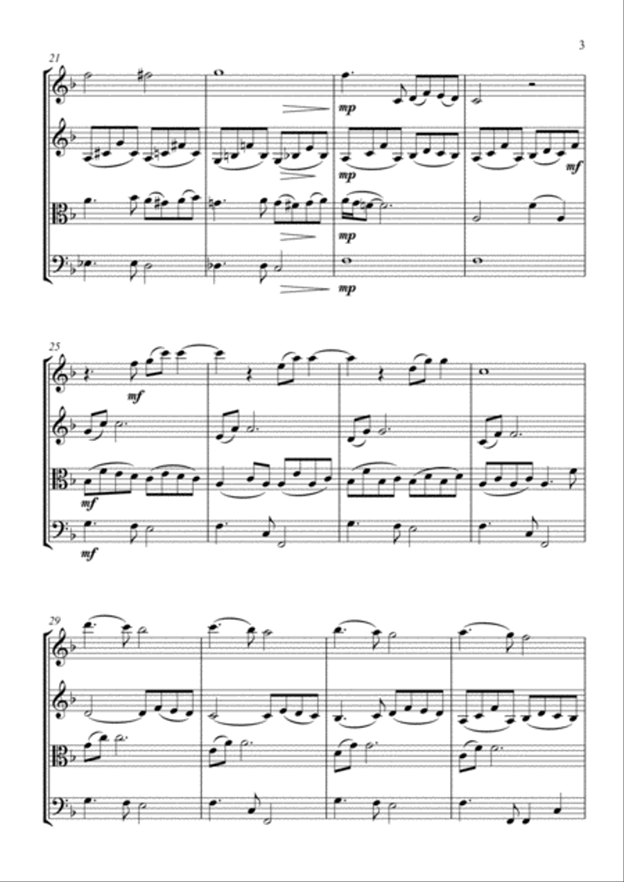 Ben String Quartet scores gallery preview page 3