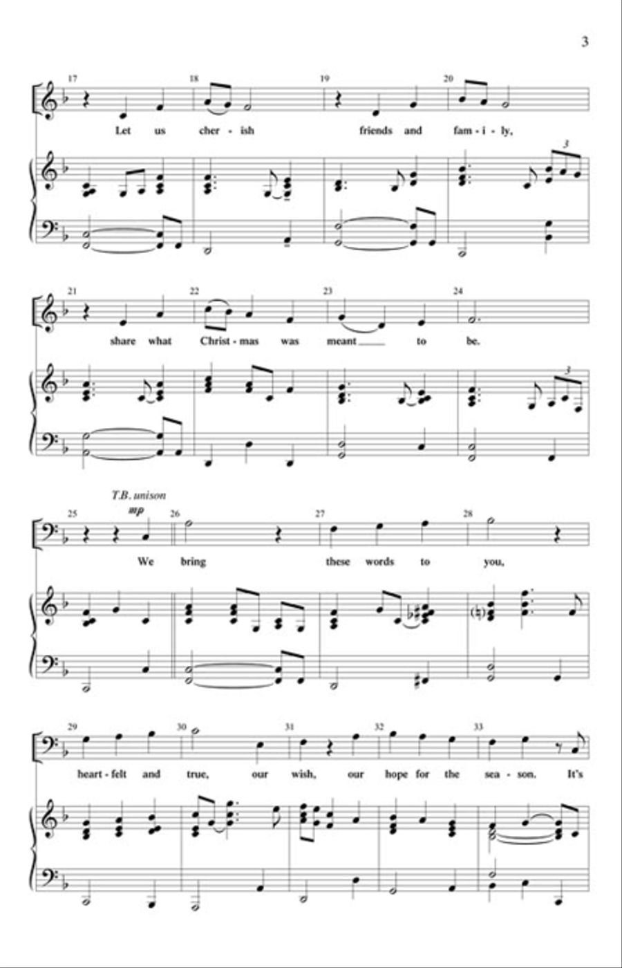 A Merry Christmas Wish 4-Part scores gallery preview page 3