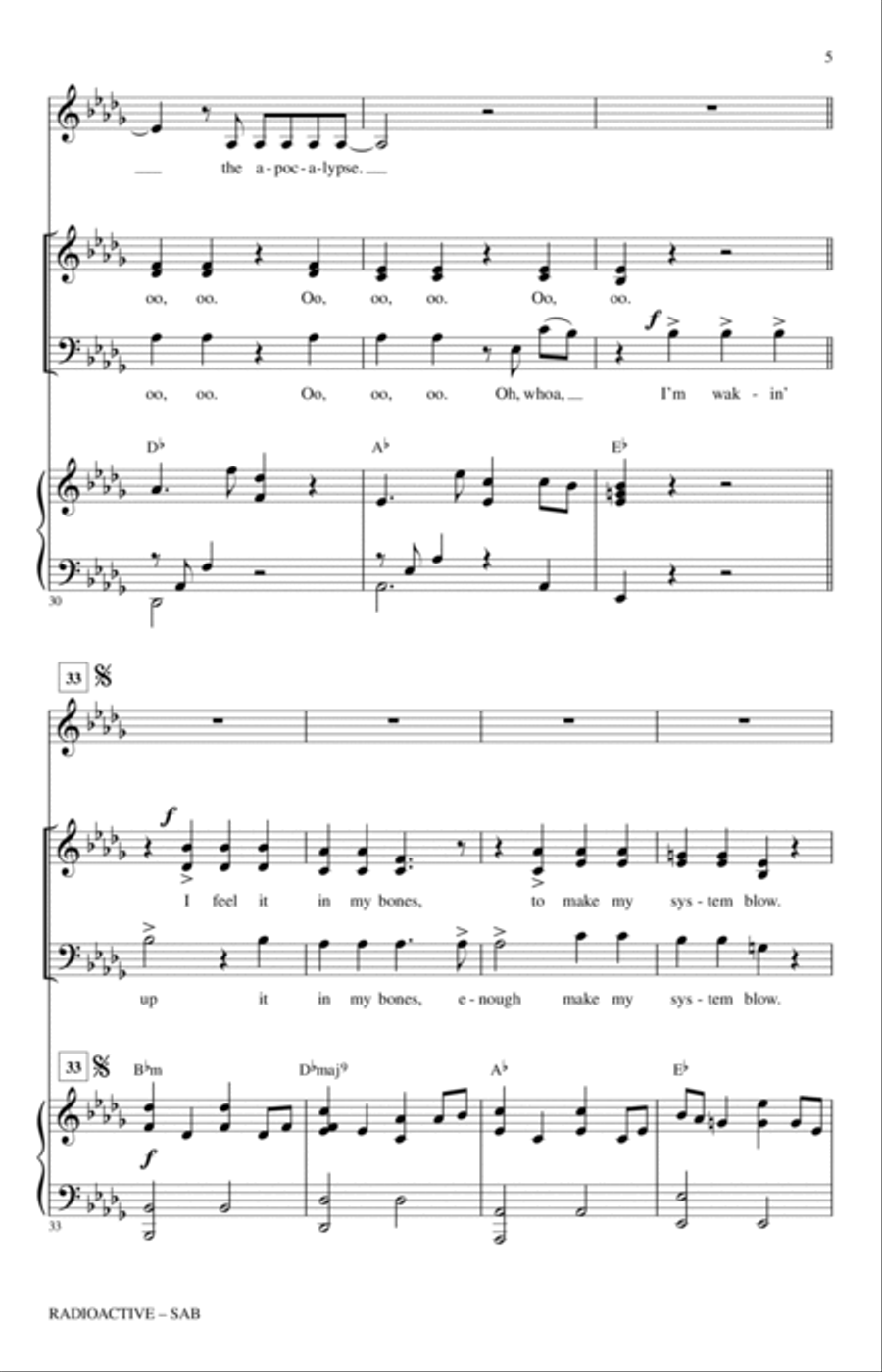 Radioactive 3-Part scores gallery preview page 4