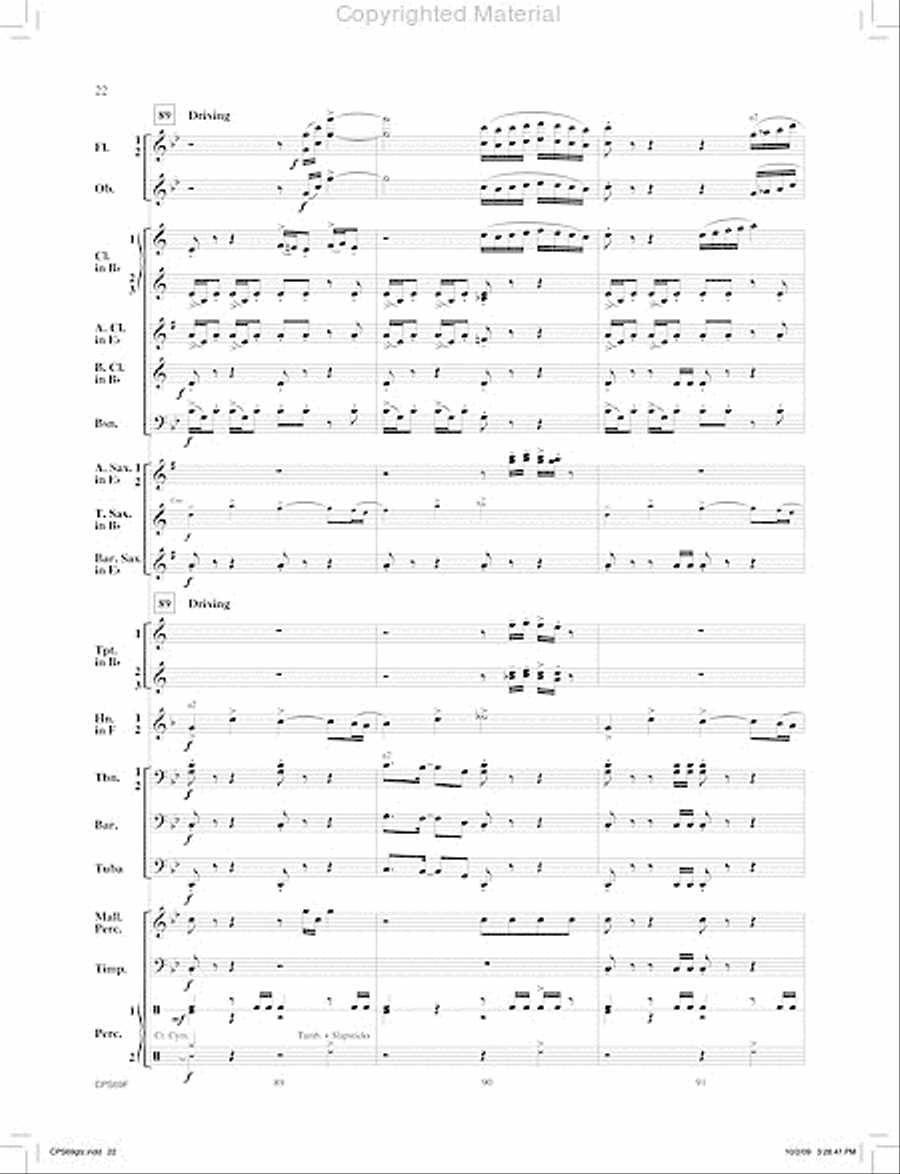 Orion's Sword Orion's Sword Concert Band scores gallery preview page 23