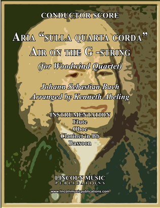 Book cover for Bach - Aria "sulla quarta corda" - “Air on the G -string" (for Woodwind Quartet)
