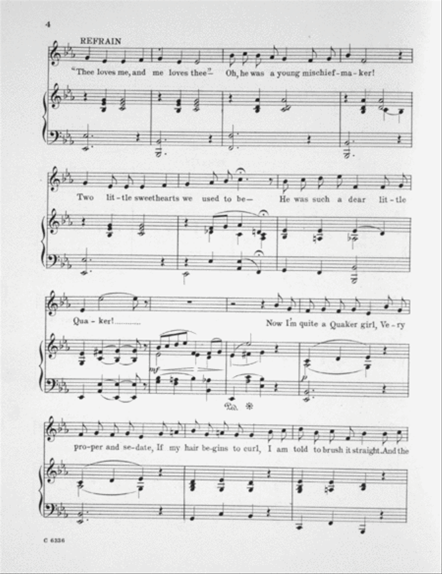 A Quaker Girl Voice scores gallery preview page 3