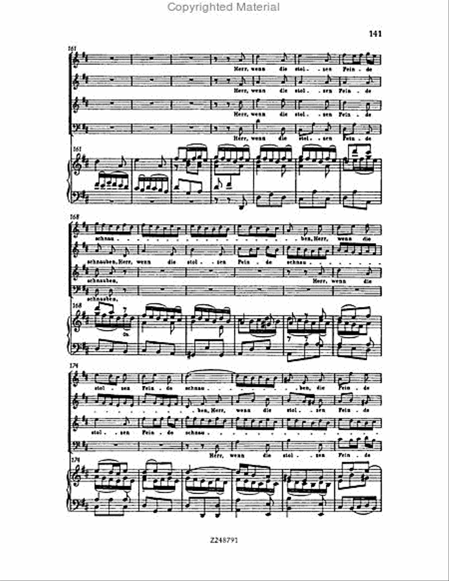 Christmas Oratorio, BWV 248 Choir scores gallery preview page 140
