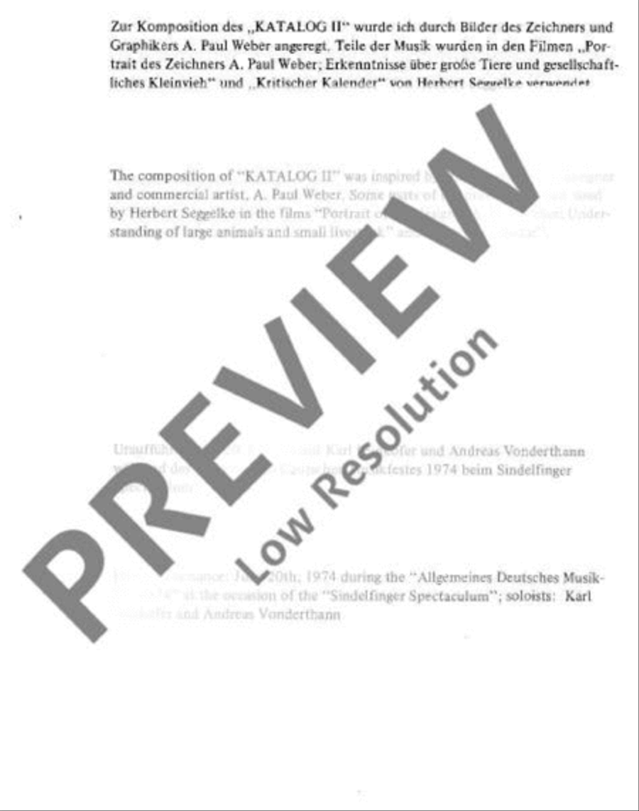Katalog II Percussion scores gallery preview page 4